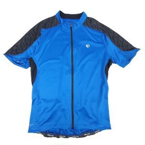 PEARL IZUMI Attack Cycling Jersey Reflective Biking Short Sleeve Mens Large Blue